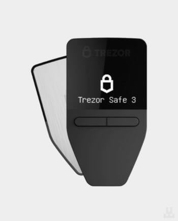 Trezor Safe 3 лицевая и обратная сторона