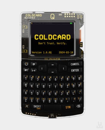 Coldcard Q hardware cold wallet - new wallet from coinkite